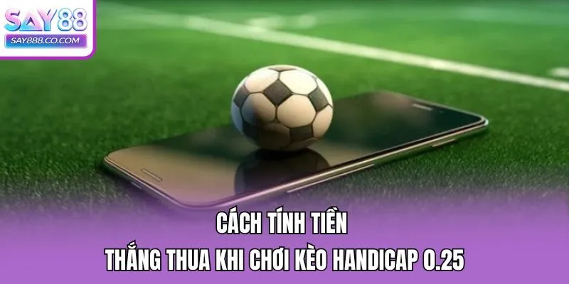 Cách tính tiền thắng thua khi chơi kèo Handicap 0.25